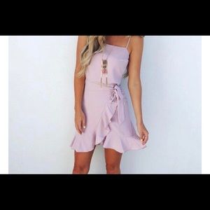 Lavender wrap dress!